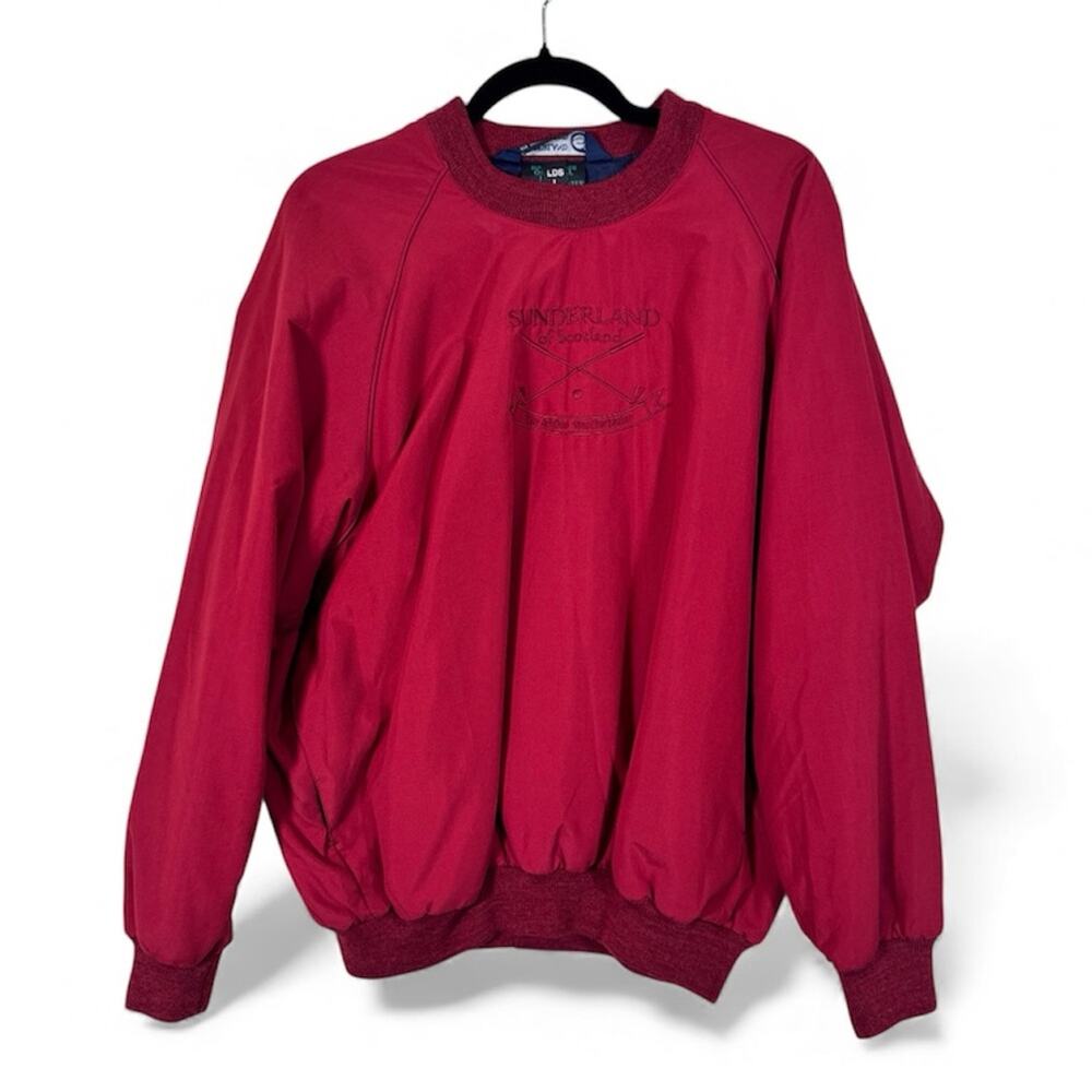 Vintage 90s Red Sunderland of Scotland Women Sweatshirt L Original Weatherbeater